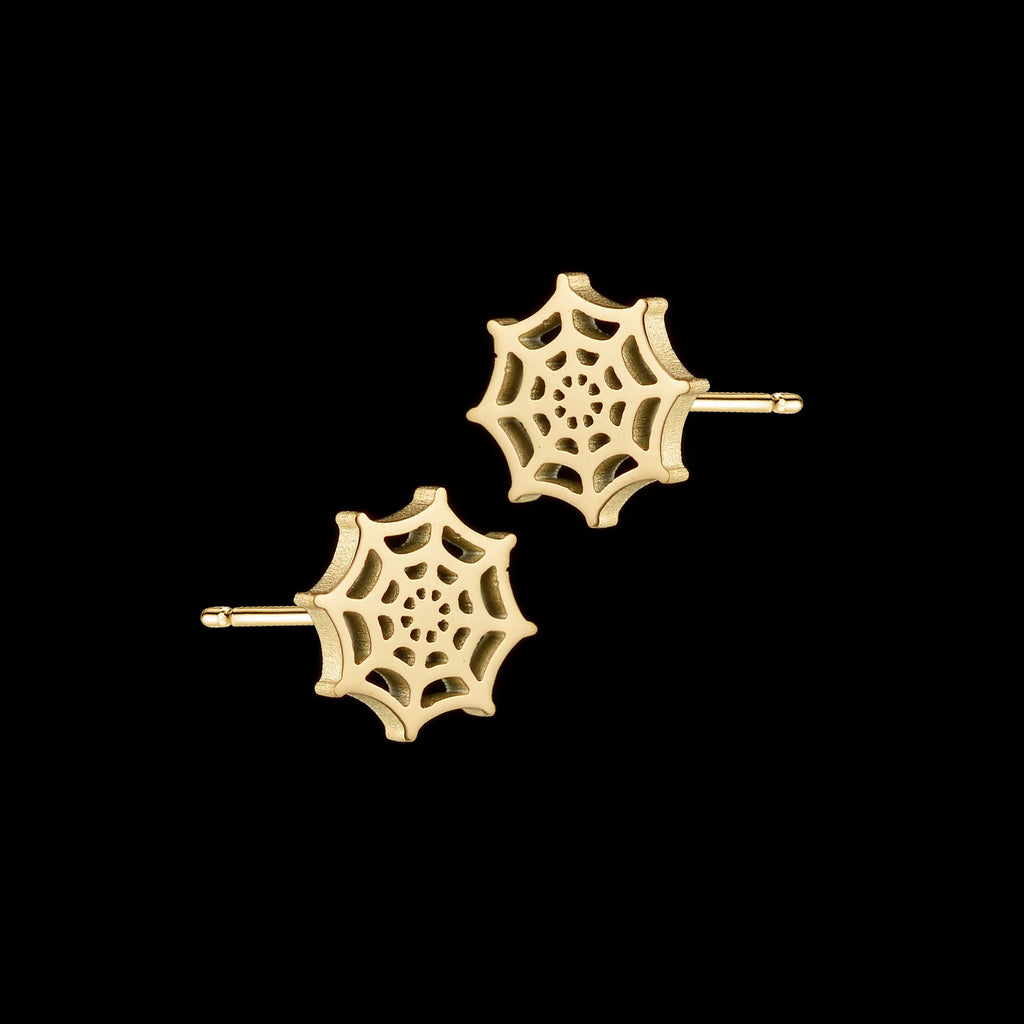 Customized Name Spider Web Necklace Earring Jewelry Sets for Women Kids Couples Stainless Steel Personalized Net Christmas Gift