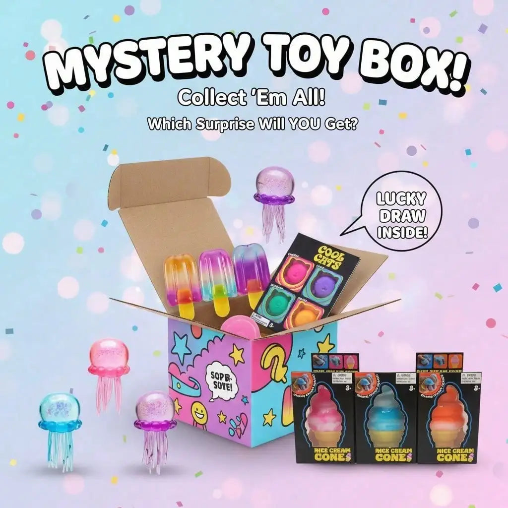 100+Pcs Sensory Squishy Blind Box Series, Random Cute Slow Rise Toy, Collectible Stress Ball Fidget Surprise Gift