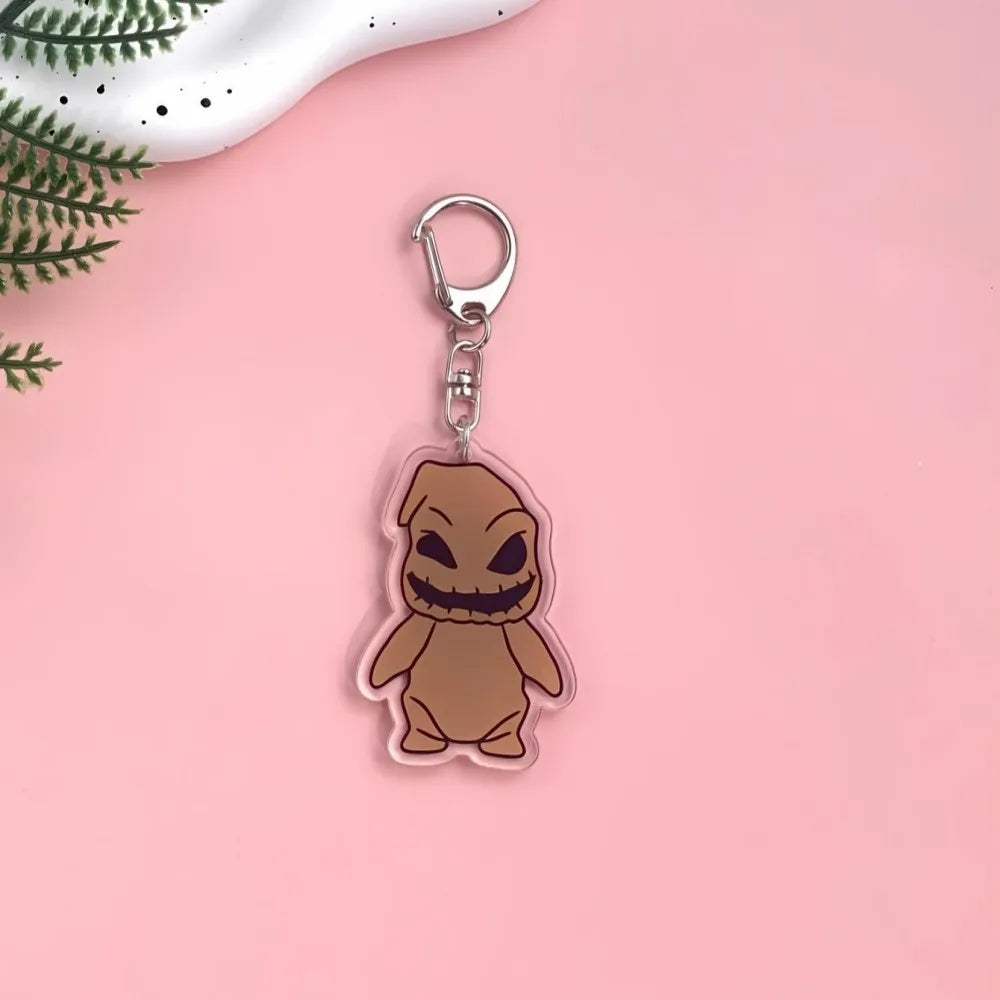 1/15Pcs Cartoon The Nightmare Before Christmas Acrylic Keychain Backpack Pendant Bag Charms Accessories Decoration Holiday Gifts