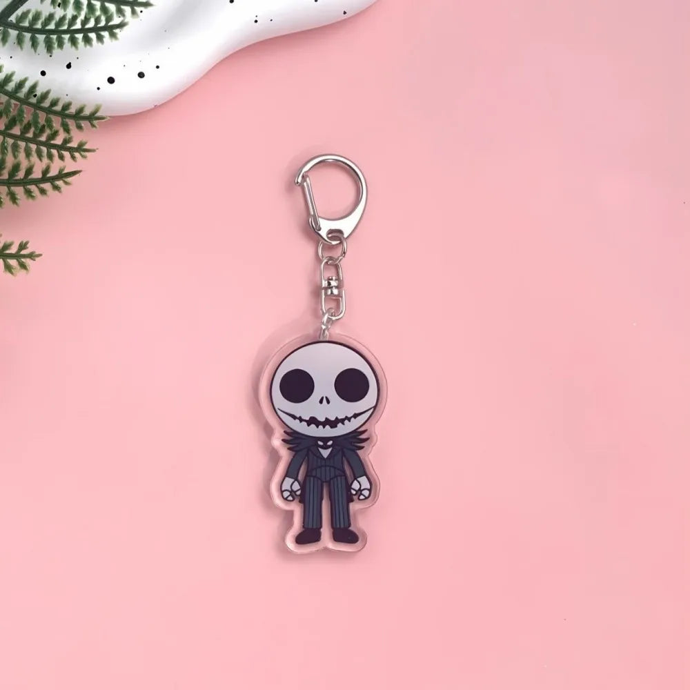 1/15Pcs Cartoon The Nightmare Before Christmas Acrylic Keychain Backpack Pendant Bag Charms Accessories Decoration Holiday Gifts