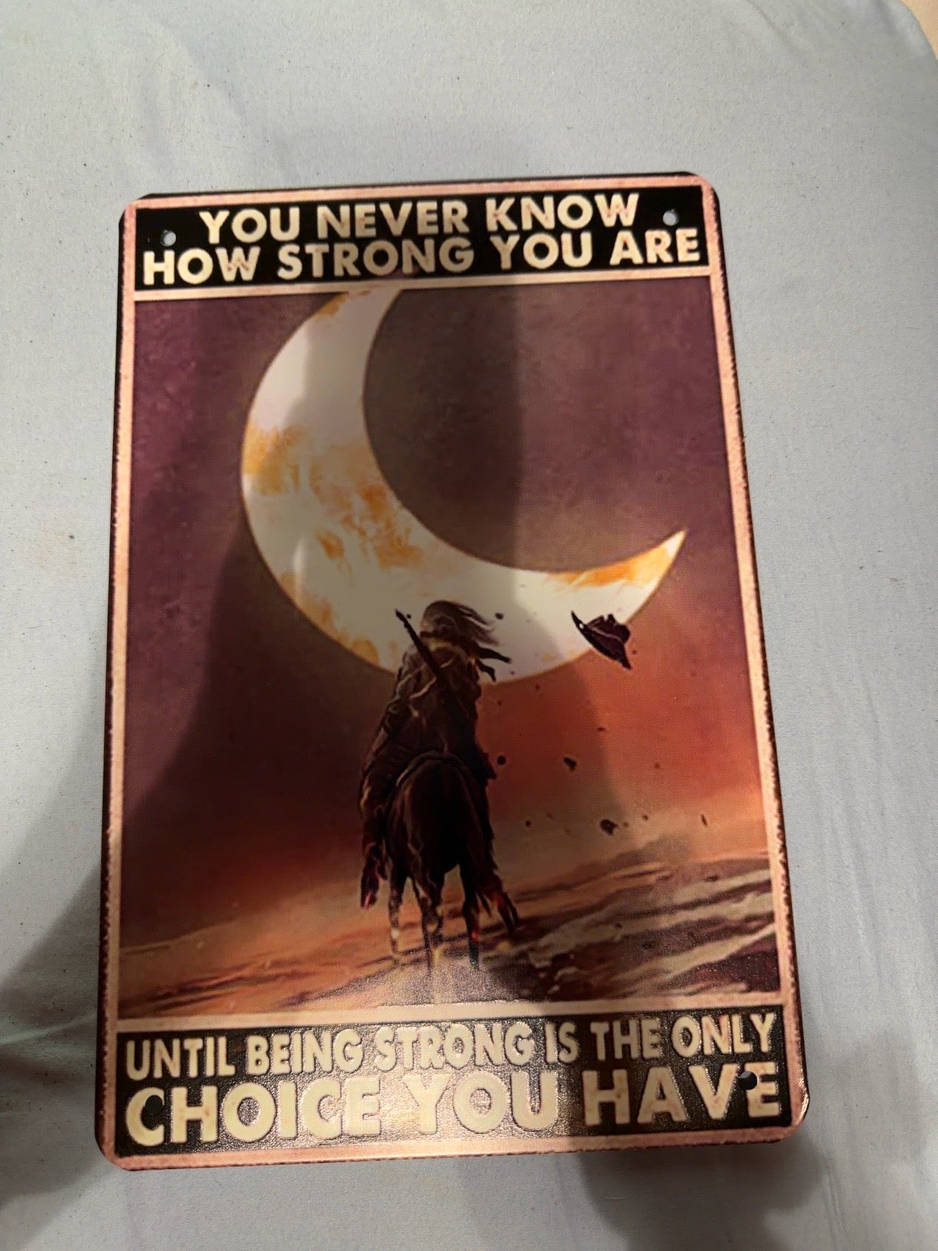 Inspirational Vintage Metal Tin Sign