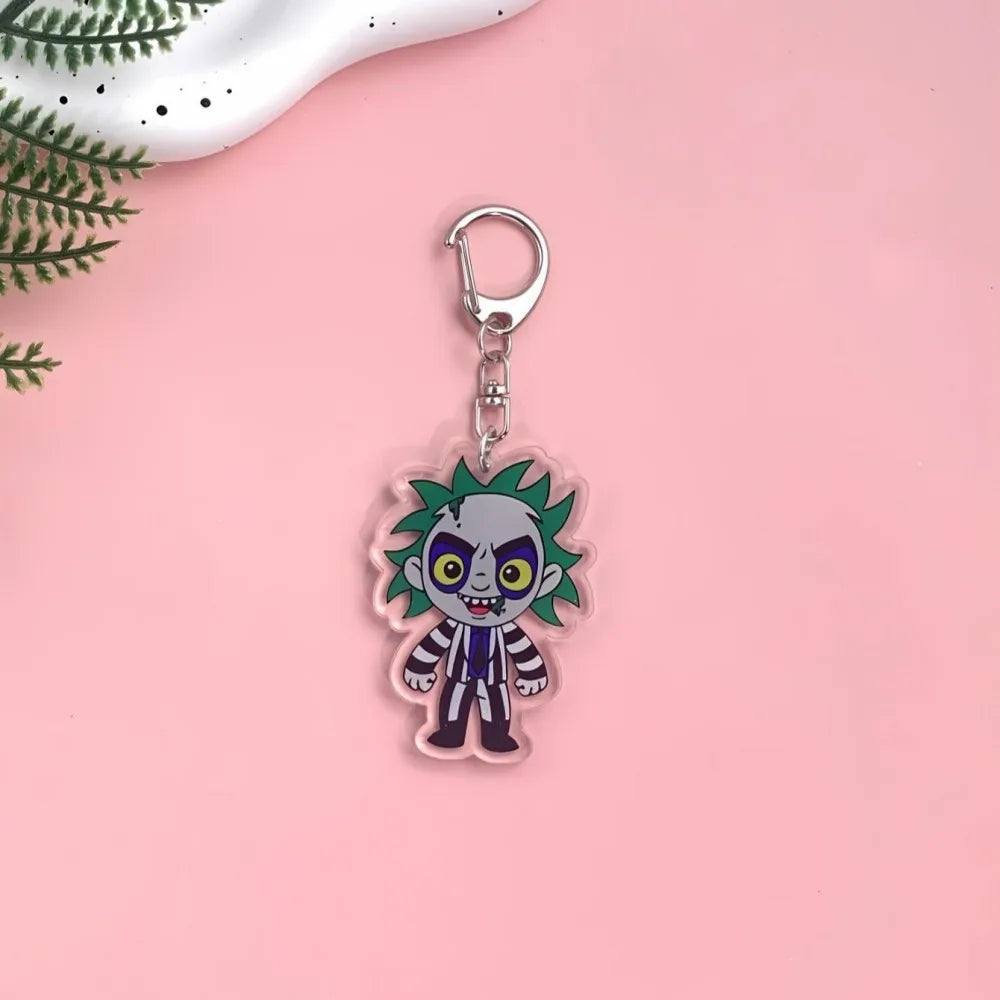 1/15Pcs Cartoon The Nightmare Before Christmas Acrylic Keychain Backpack Pendant Bag Charms Accessories Decoration Holiday Gifts