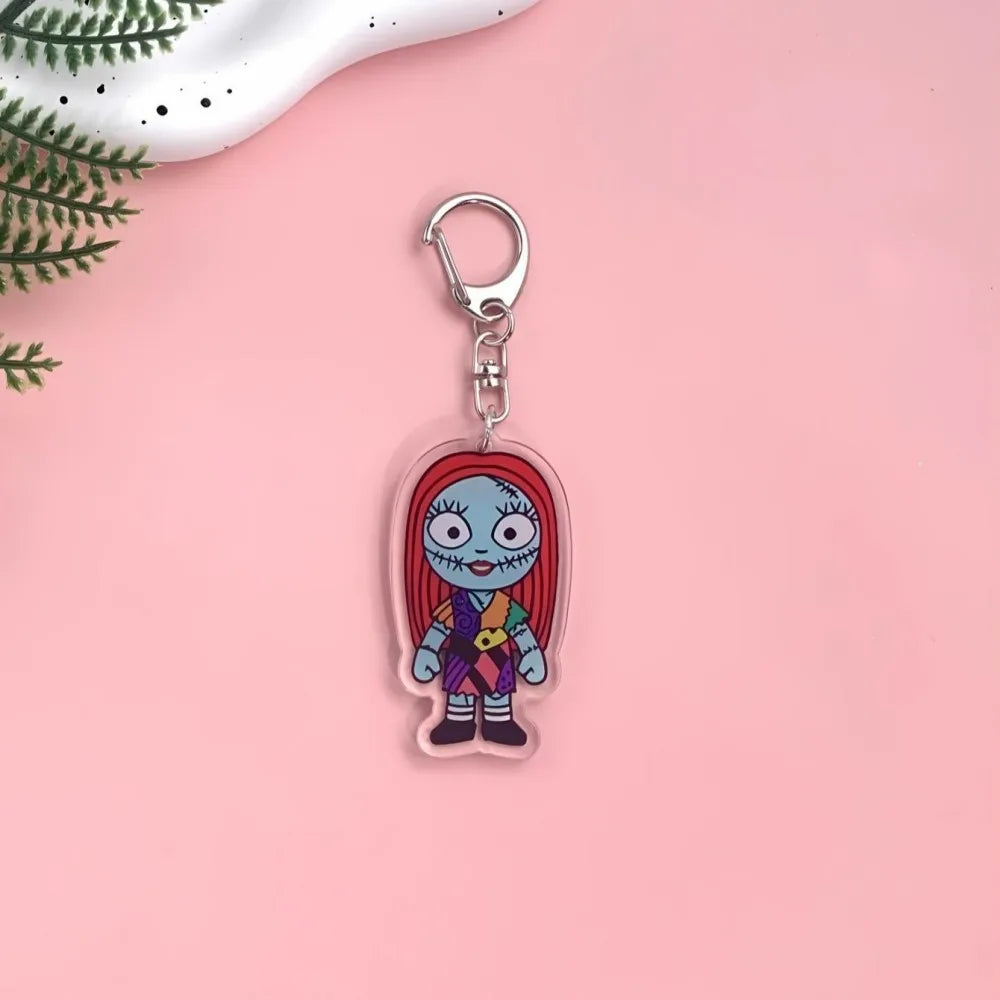 1/15Pcs Cartoon The Nightmare Before Christmas Acrylic Keychain Backpack Pendant Bag Charms Accessories Decoration Holiday Gifts